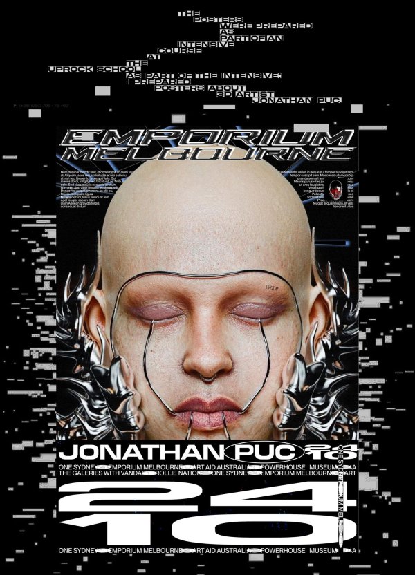 киберпанк плакат