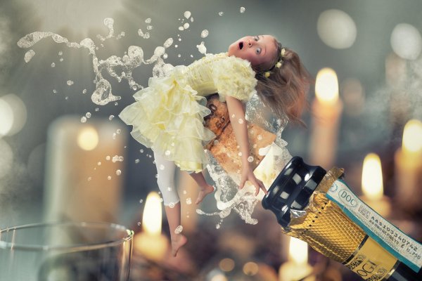 бутылка шампанского