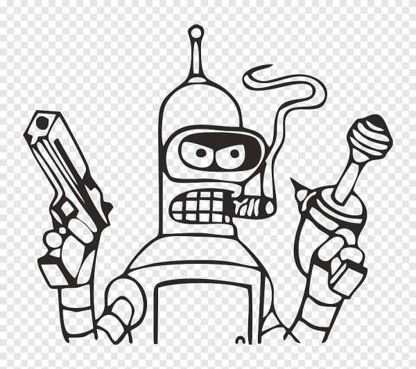 футурама бендер раскраска