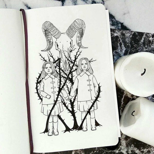 рисунок в скетчбук