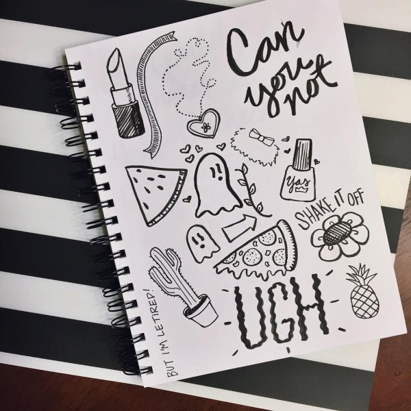 рисунок для скетчбука легкие