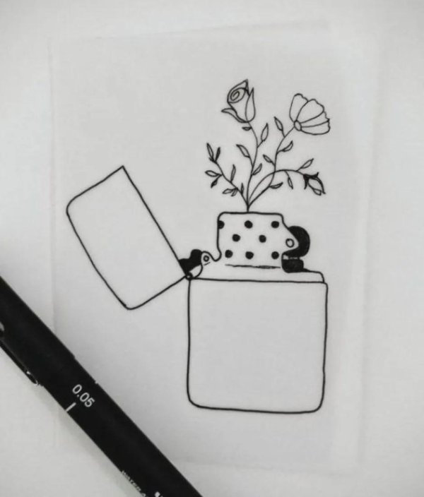 раскраска зажигалка