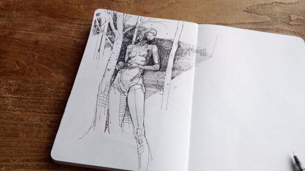 зарисовки в скетчбуке