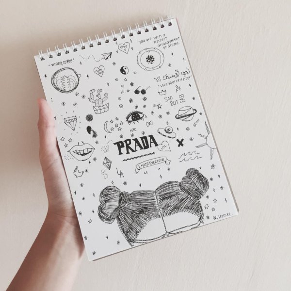 рисунки в скетчбуке