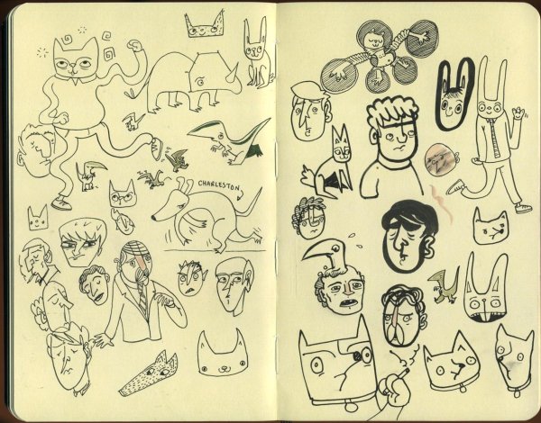 рисунок в скетчбук