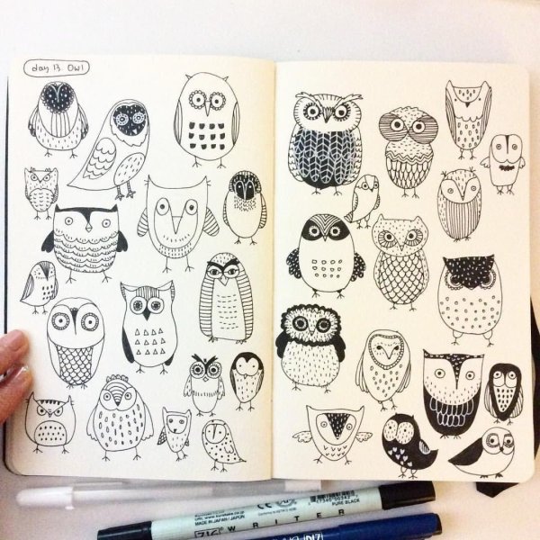 прикольные узоры для скетчбука