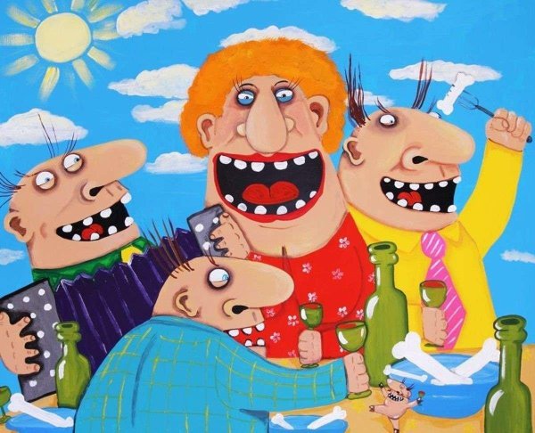 картины васи ложкина