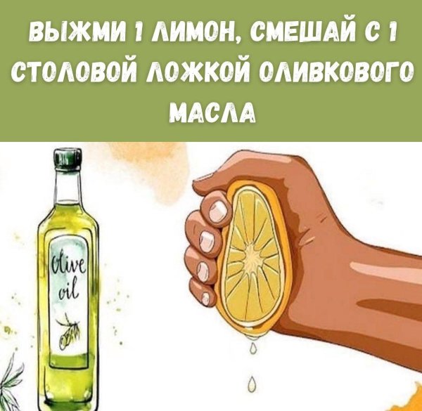 оливковое масло и лимонный сок