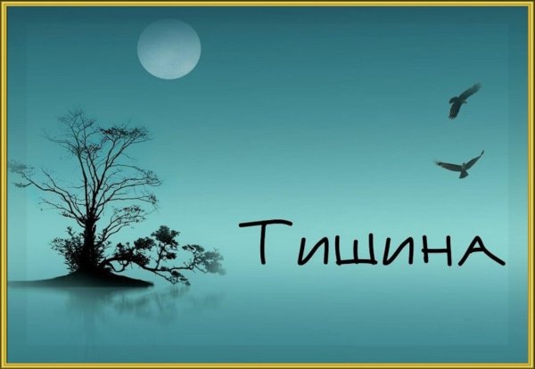 звуки тишины